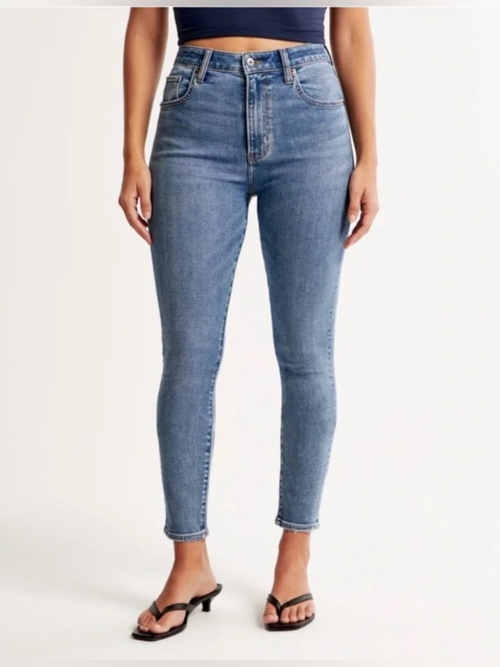 Abercrombie & Fitch Curve Love The Super Skinny Ankle High Rise jeans size 26/ 2
